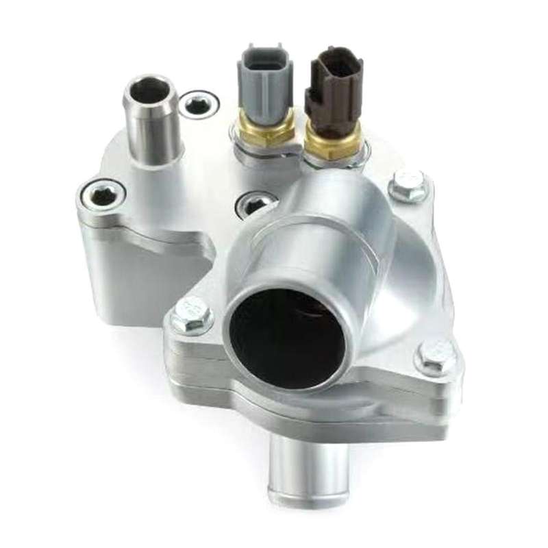 5R3E-8A586-CB Aluminum Thermostat Housing Assembly with Dual Sensors for 4.0L NA 2005-2010
