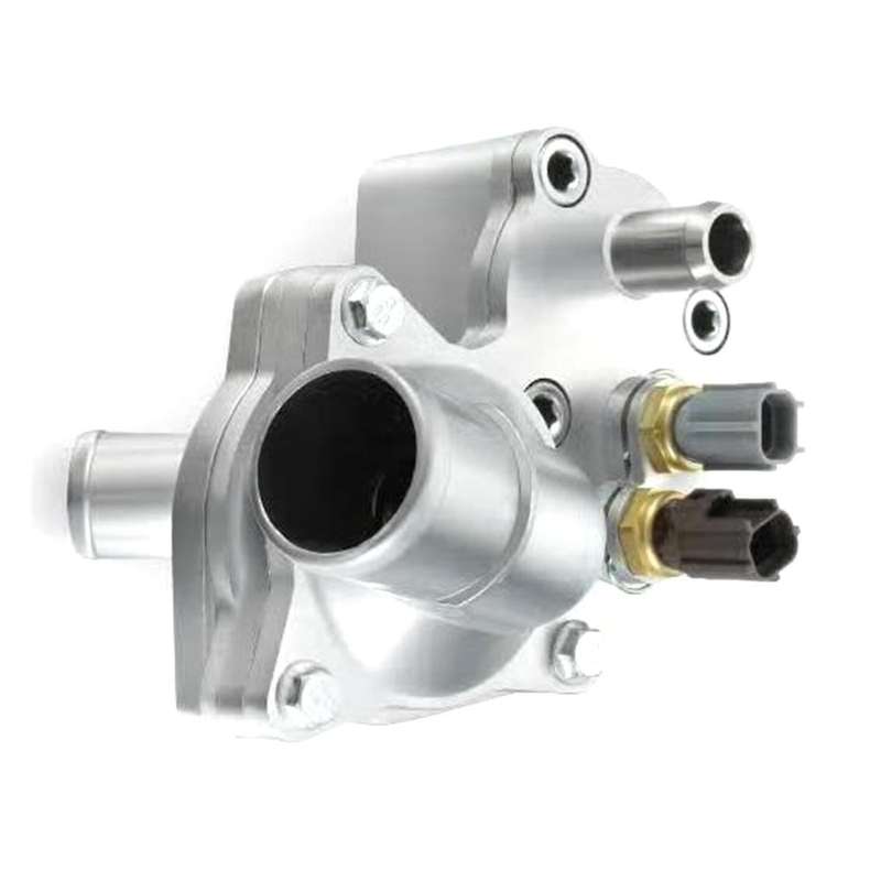 5R3E-8A586-CB Aluminum Thermostat Housing Assembly with Dual Sensors for 4.0L NA 2005-2010