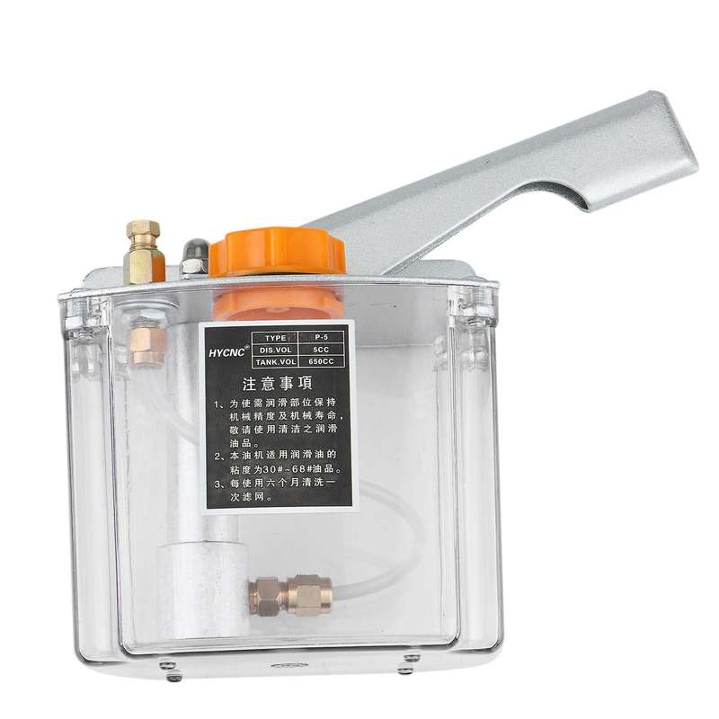 -5R Manual Lubrication Pump Right-Hand Operated Lubrication Pump 650CC for CNC Machine Tools