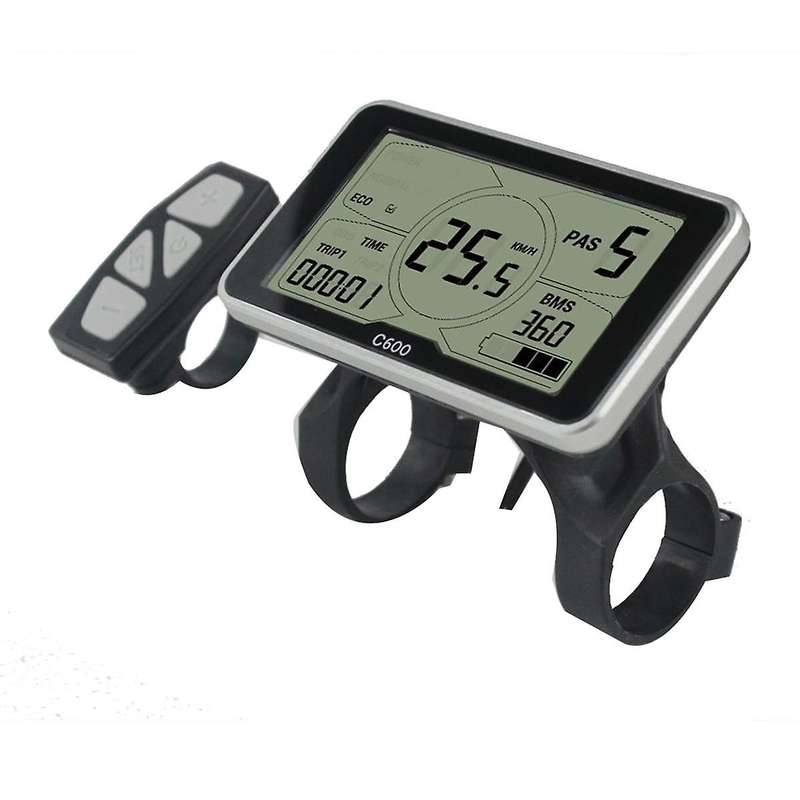 5S Protocol 24V 36V 48V LCD C600 Big 4 Inch Big Screen Electric Bicycle Display with Waterproof Conn