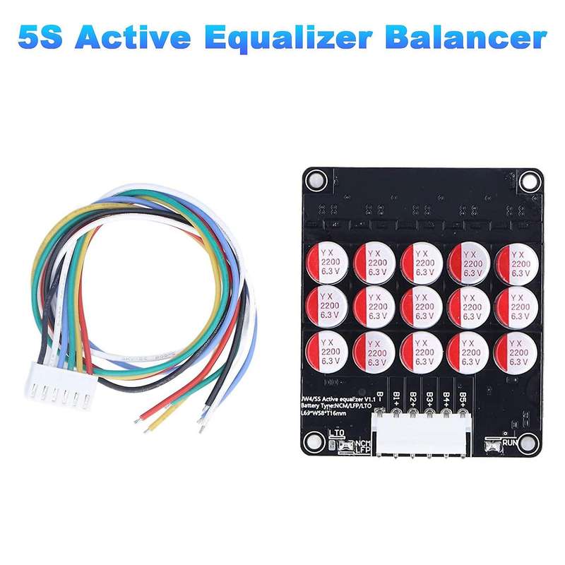 5s Active Equalizer Balancer Lifepo4 / / Lto Battery Energy Equalization Capacitor Bms Board
