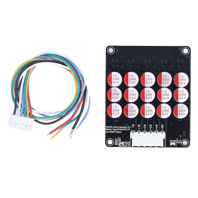 5s Active Equalizer Balancer Lifepo4 / / Lto Battery Energy Equalization Capacitor Bms Board