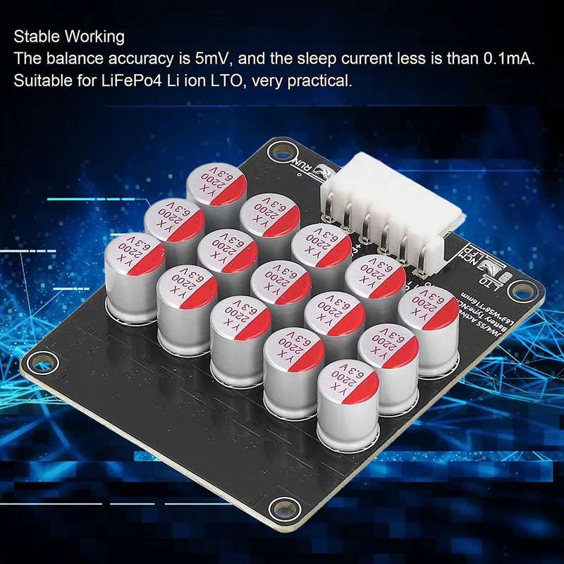 5s Active Equalizer Balancer Lifepo4 / / Lto Battery Energy Equalization Capacitor Bms Board