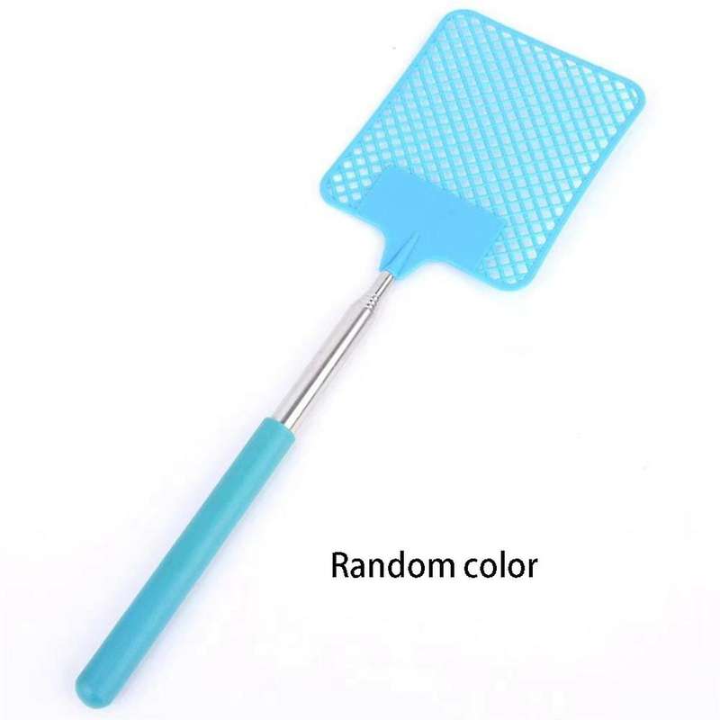 5-Section Stainless Steel Telescopic Fly Swatter to Mosquitoes, Flies and Insects