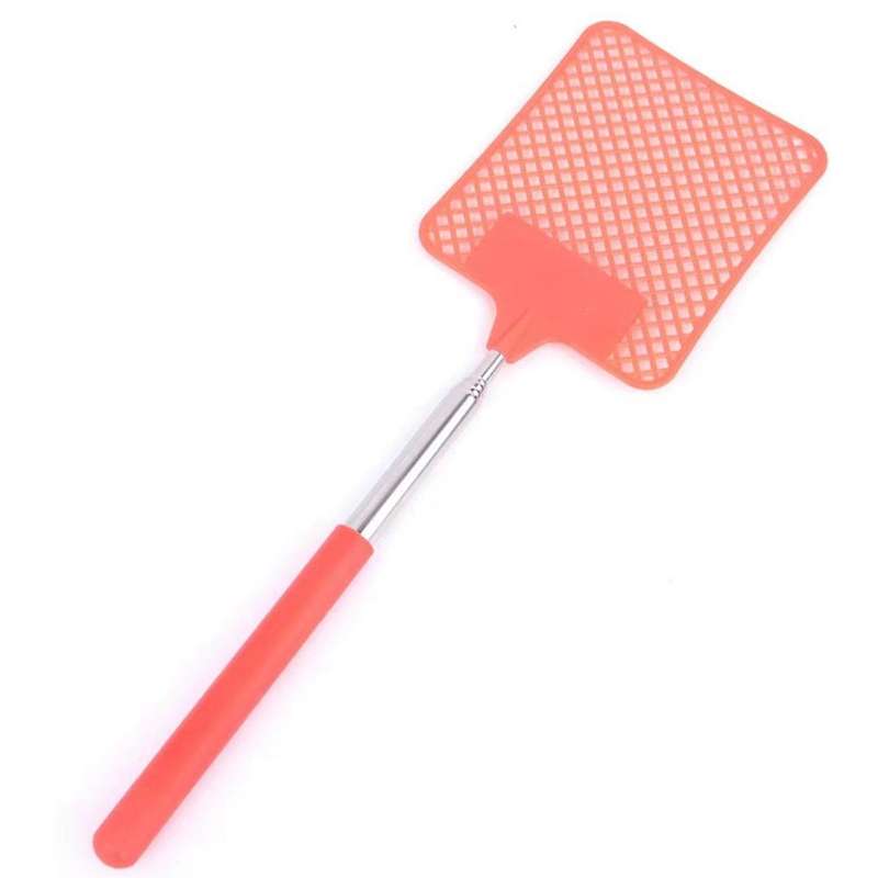 5-Section Stainless Steel Telescopic Fly Swatter to Mosquitoes, Flies and Insects