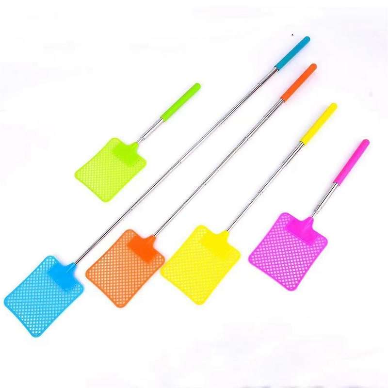 5-Section Stainless Steel Telescopic Fly Swatter to Mosquitoes, Flies and Insects