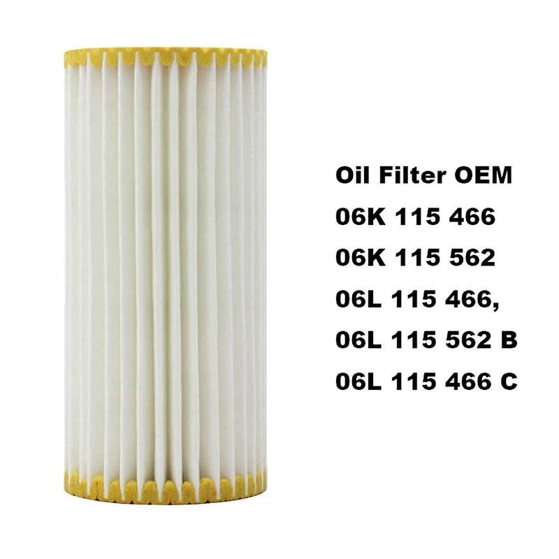 5Set Oil Filter 06L115562B for 4M 2Nd 2.0 40TFSI 45TFSI 2016-2020 CYMC CYRB 06L115466C 4MB