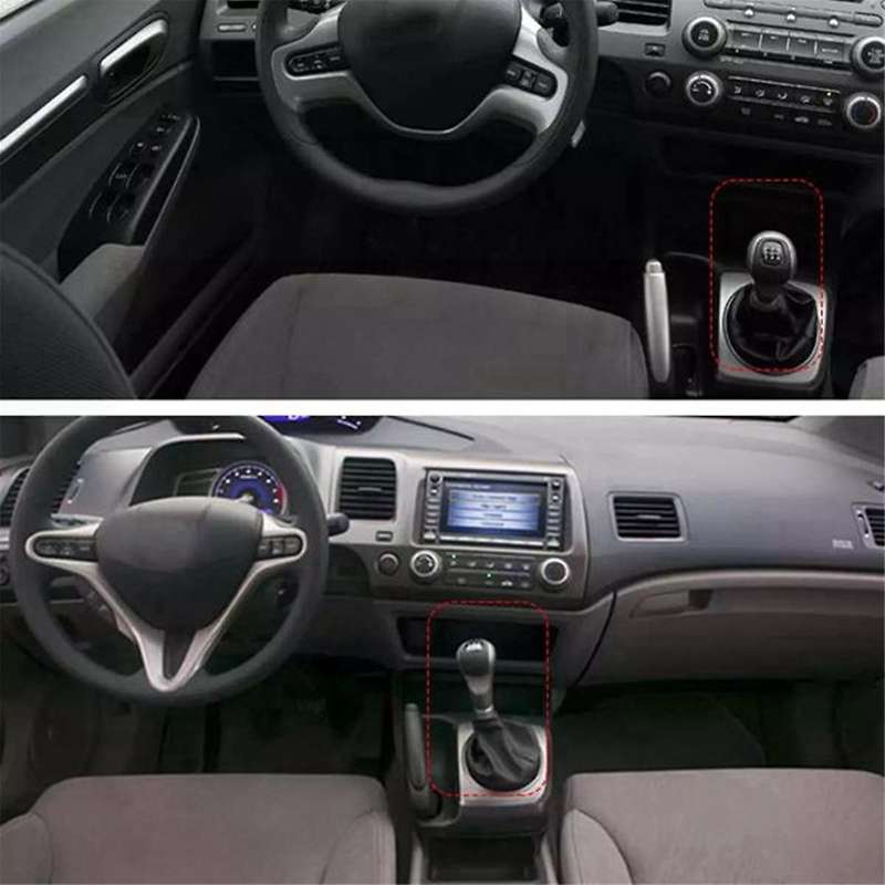 5-Speed Manual Shift Hand Ball + Manual Shift Cover Leather Shift Dust Cover for 2006-2011 54102--A0