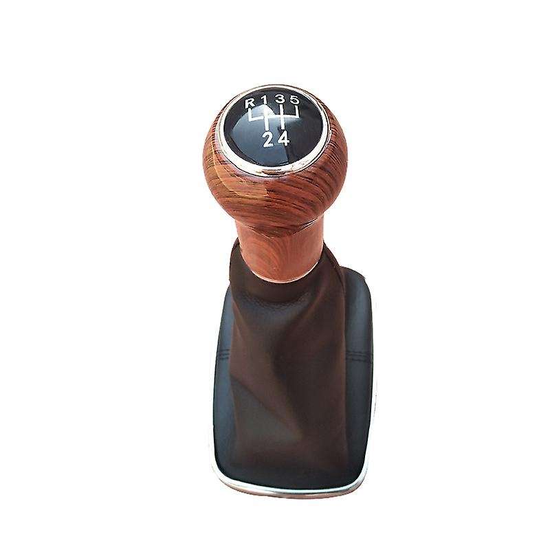5-Speed Manual Leather Gear Shift Knob Shifter Lever Gaiter Boot for  Golf MK4