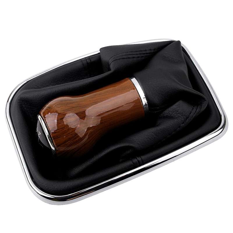 5-Speed Manual Leather Gear Shift Knob Shifter Lever Gaiter Boot for  Golf MK4