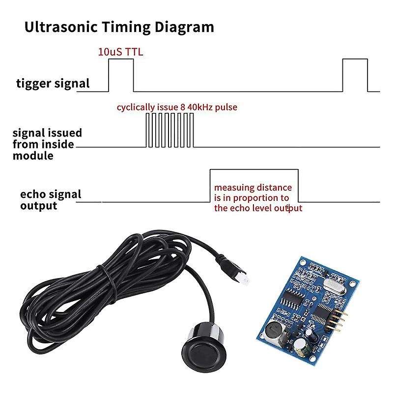 5V Ultrasonic Wave Distance Measuring Board Ranging Module with Water-Resistant Sensor