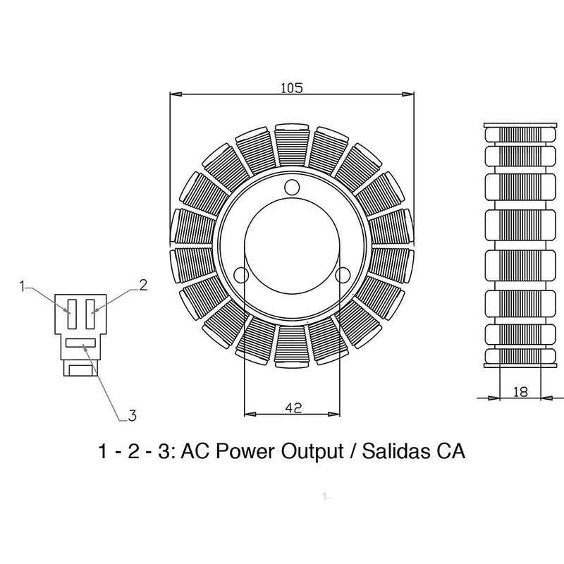 5vx-81410-00-00 Motorcycle Stator Coil for Fz6 Fz6n Fz6s Fz6ns Fz6na Fz6s2 Fz6-sa2 Fz6-sw Fz6 S2