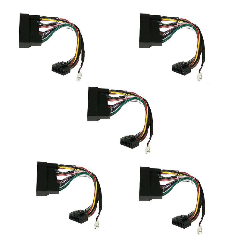 5x Car 16 Pin Android Power Wiring Harness Adaptor for Kia Carens