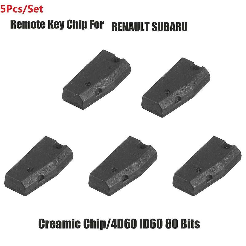 5X Car Auto Transponder Remote Key Blank Chip Chips ID60 Carbon Chip for
