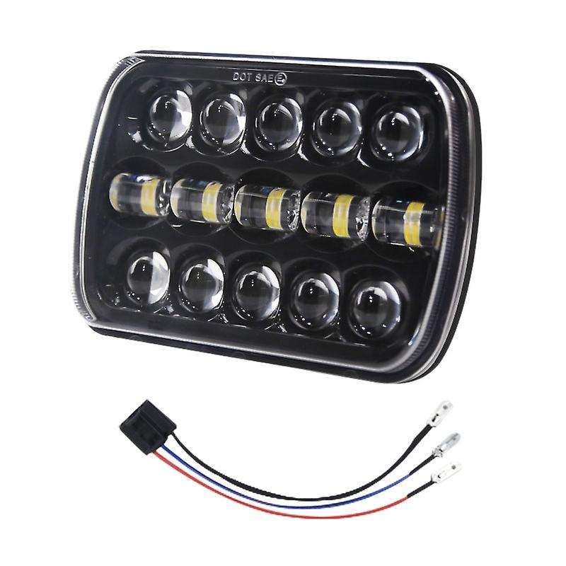 5X7 Inch 400W LED Head Light Lamp DRL Headlight Crystal Clear Hi-Lo Beam DRL Light for Truc