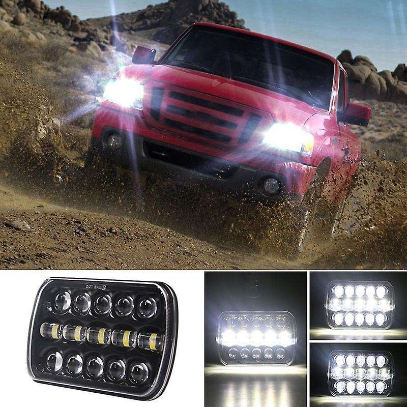 5X7 Inch 400W LED Head Light Lamp DRL Headlight Crystal Clear Hi-Lo Beam DRL Light for Truc