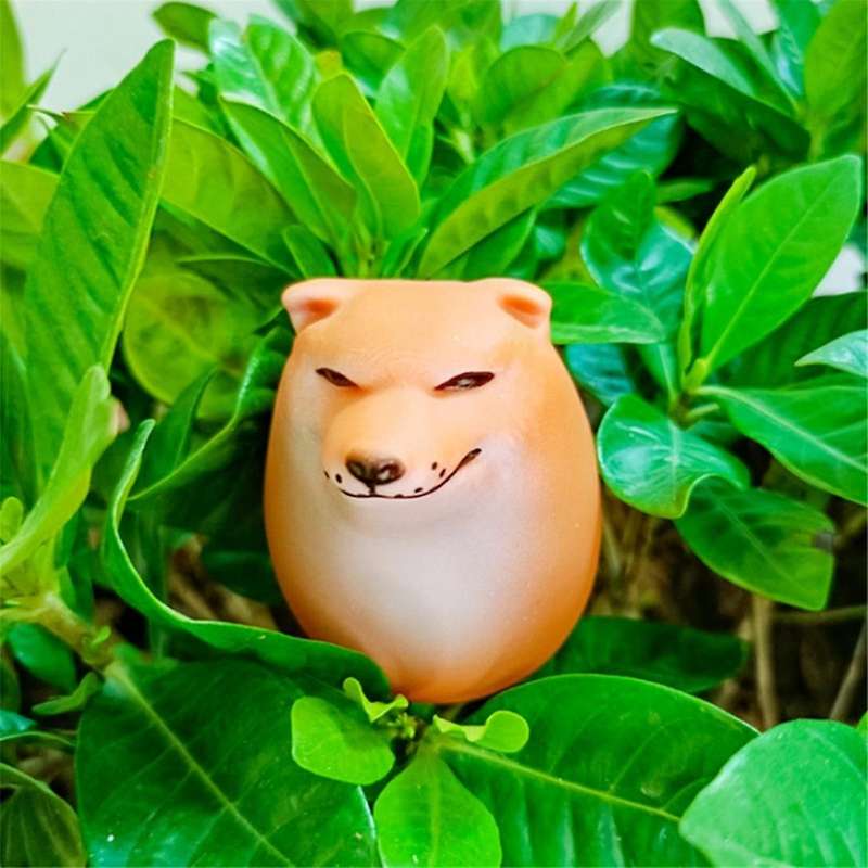 5x Egg Dog Shiba Inu Realistic Egg Shape Desk Decor Dog & Egg Union Decoration for Home Offices Fun