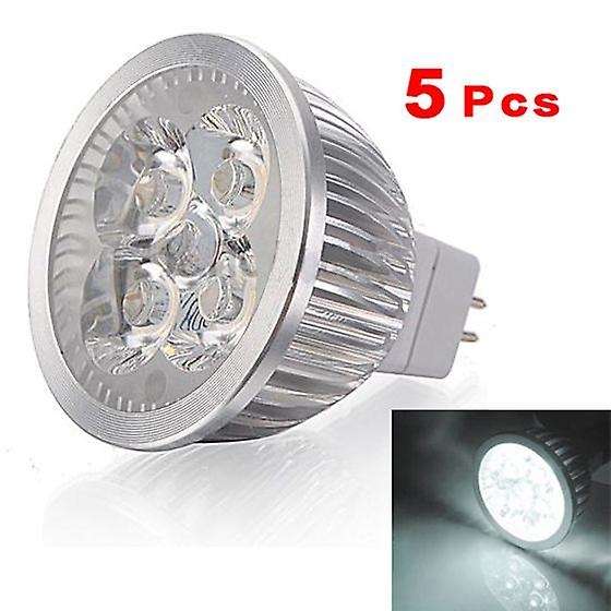 5x Mr16 4w 4 Led Day White Energy Saving Spotlight Light Lamp Bulb 12v White Light