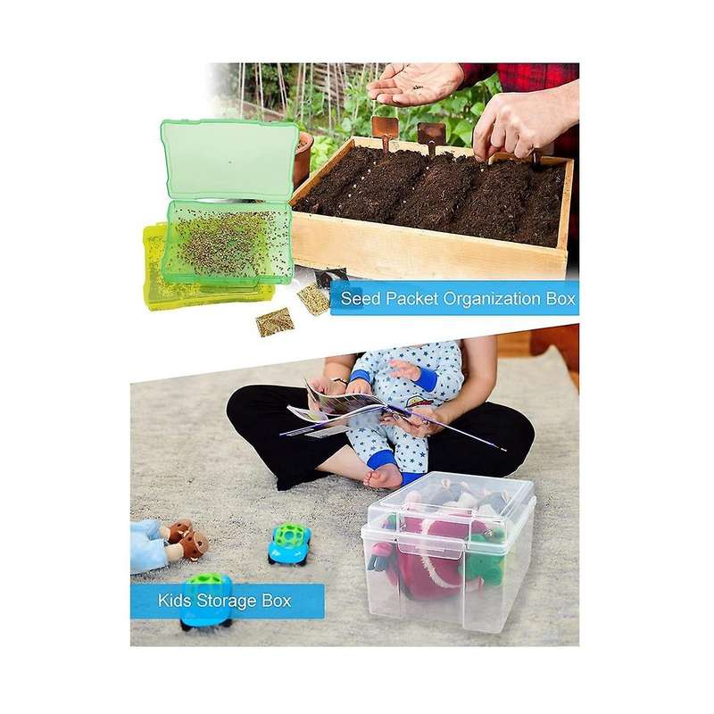 5x7 Inch Photo Storage Box Photo Organizer Picture Storage Containers Multicolor Plastic Photo Craf