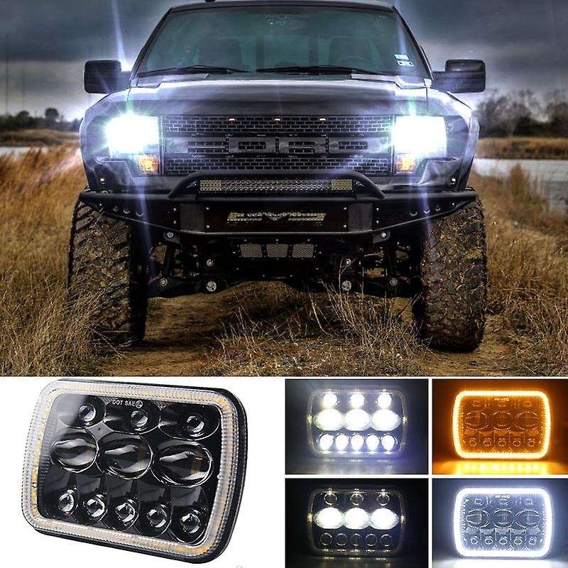 5X7 Inch LED Head Light Lamp DRL Headlight Crystal Clear Hi-Lo Beam DRL Light for Truc with the Aper