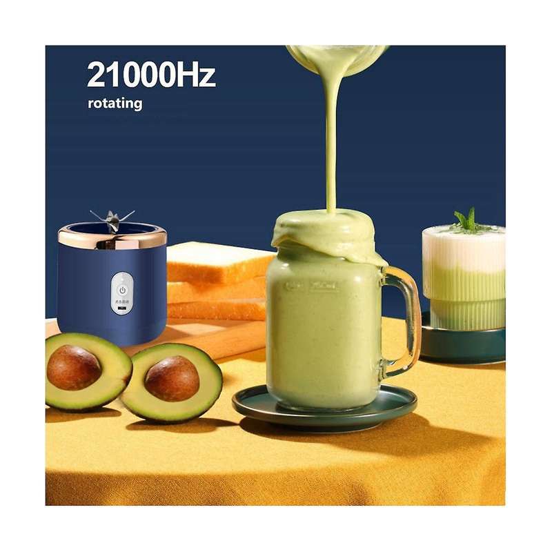 6 Blades Portable Blender Fruit Blender Automatic Usb Smoothie Blender Ice Crush Cup Mini Electric