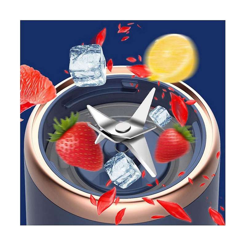 6 Blades Portable Blender Fruit Blender Automatic Usb Smoothie Blender Ice Crush Cup Mini Electric
