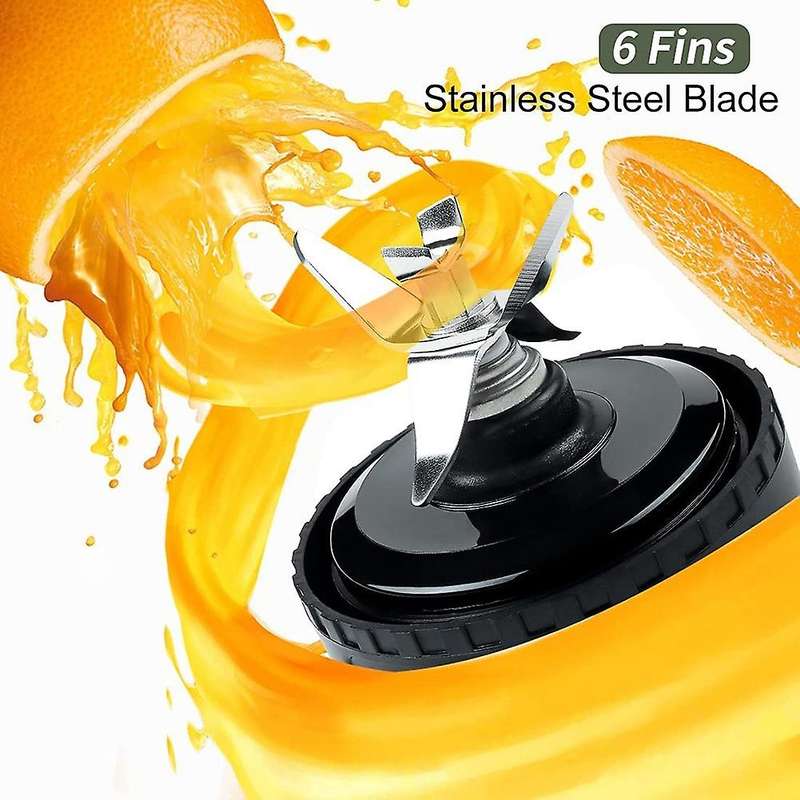 6 Fins Extractor Blades Replacement Parts for Nutri Ninja BL770 BL780 BL660 Blender, 16 Oz Single S