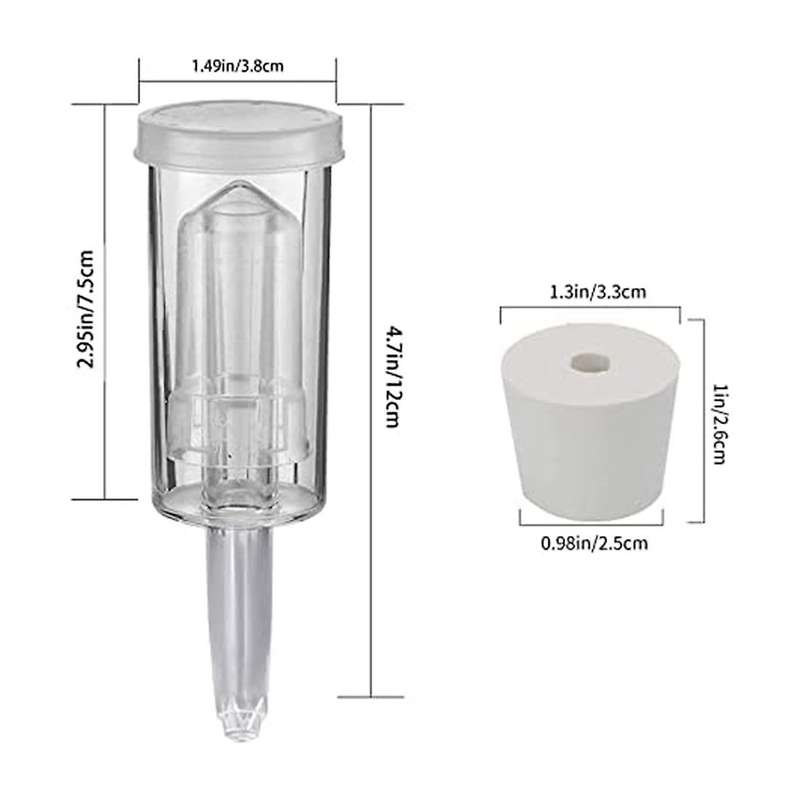 6 Fermentation Air Locks with 6 Stopper Wine Air Locks