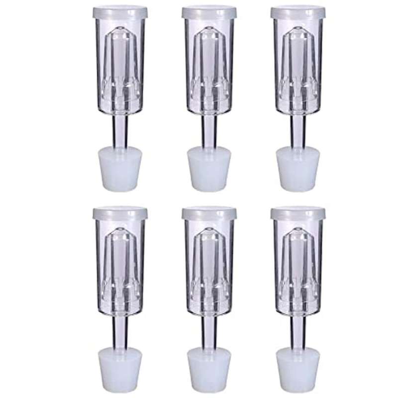 6 Fermentation Air Locks with 6 Stopper Wine Air Locks