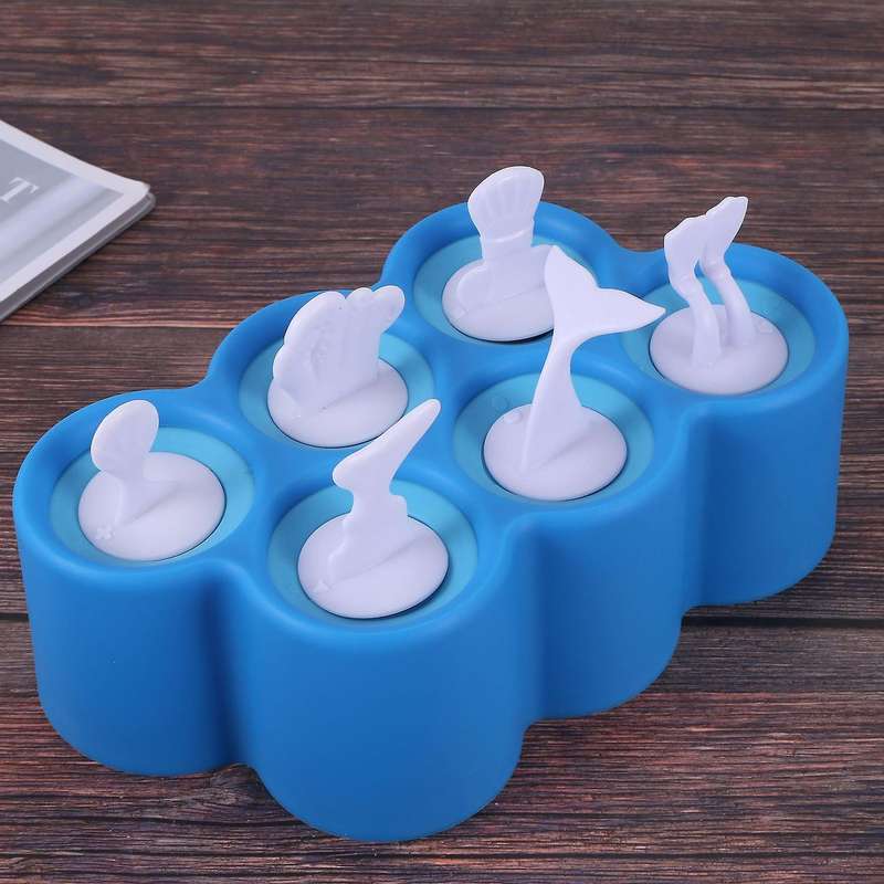 6 Fish Traditional Ice Molds, 6 Freeze Fun-To-Eat /Clownfish/Octopus/Scuba/ Shape Whale Fish Ice Mol