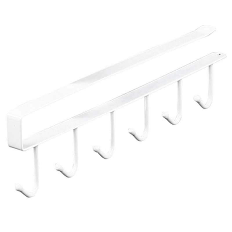 6 Hook Coffee Cup Mug Holder Hooks Shelf Multifunction Kitchen Cabinet Sundries Organizer Storage Ha
