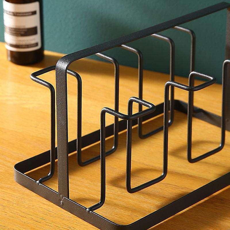 6 Glass Cups Stand Holder Drying Shelf Kitchen Water Cup Rack Home Hanging Drainer Storage Rack Acc