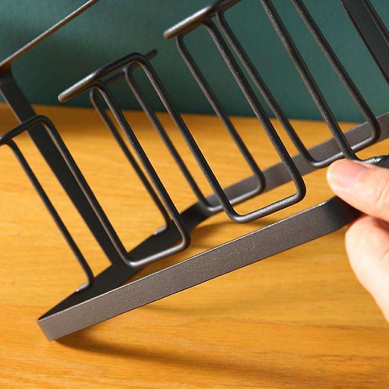 6 Glass Cups Stand Holder Drying Shelf Kitchen Water Cup Rack Home Hanging Drainer Storage Rack Acc