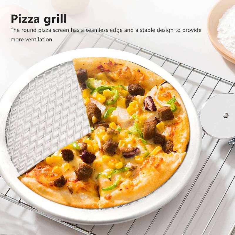 6 Inch Aluminum Pizza Screen Pizza with Holes Pizza ,baking Tray for Round Pizza Crisper Tray Pizza