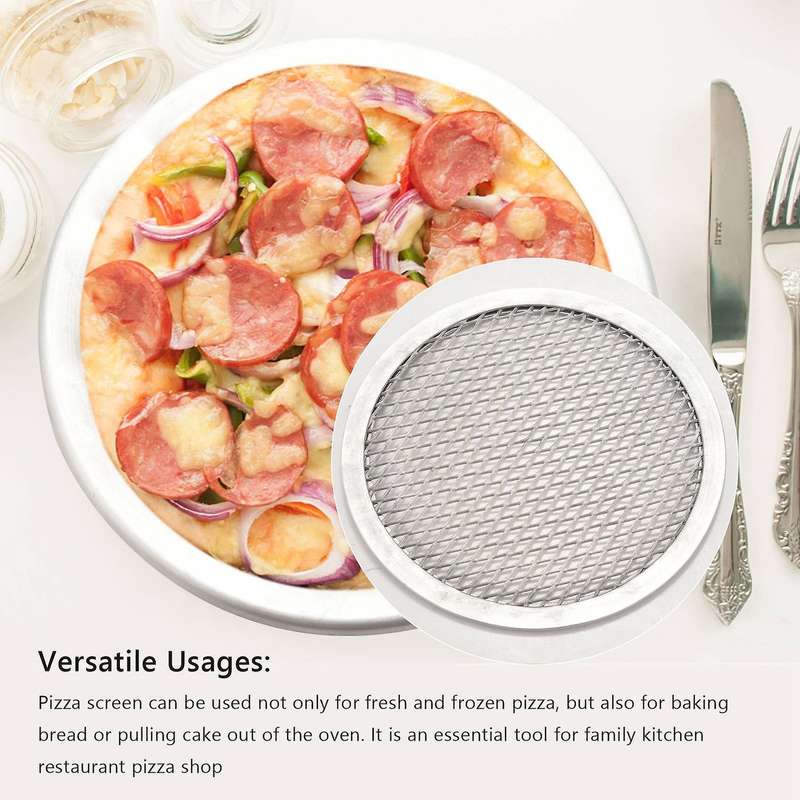 6 Inch Aluminum Pizza Screen Pizza with Holes Pizza ,baking Tray for Round Pizza Crisper Tray Pizza