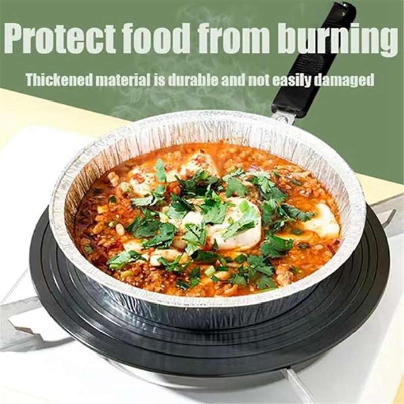 6 Inch Aluminum Foil Air Fryer Liners,Non-Stick Round Oil-Proof Food Grade Air Fryer for Cooking