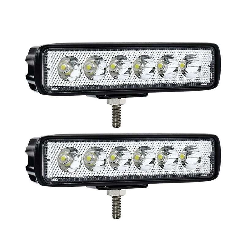 6 Inch LED Light Bar White 30W 6000K Work Pods Single Row Off Road Driving Fog Boat Light Waterproo