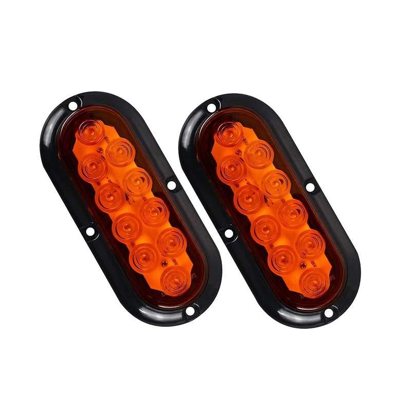 6 Inch Led Set Edge Light Tail Light Turn Signal Light Brake Light Car Accessories Yellow