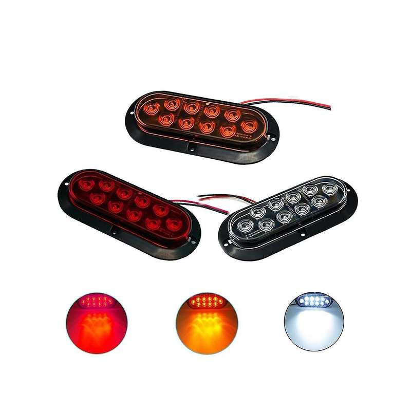 6 Inch Led Set Edge Light Tail Light Turn Signal Light Brake Light Car Accessories Yellow