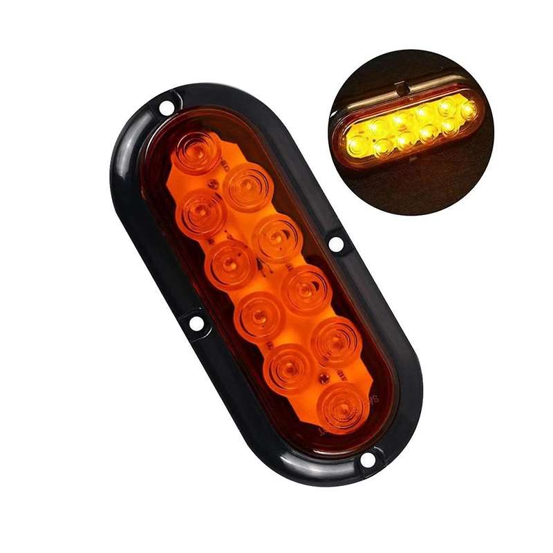 6 Inch Led Set Edge Light Tail Light Turn Signal Light Brake Light Car Accessories Yellow