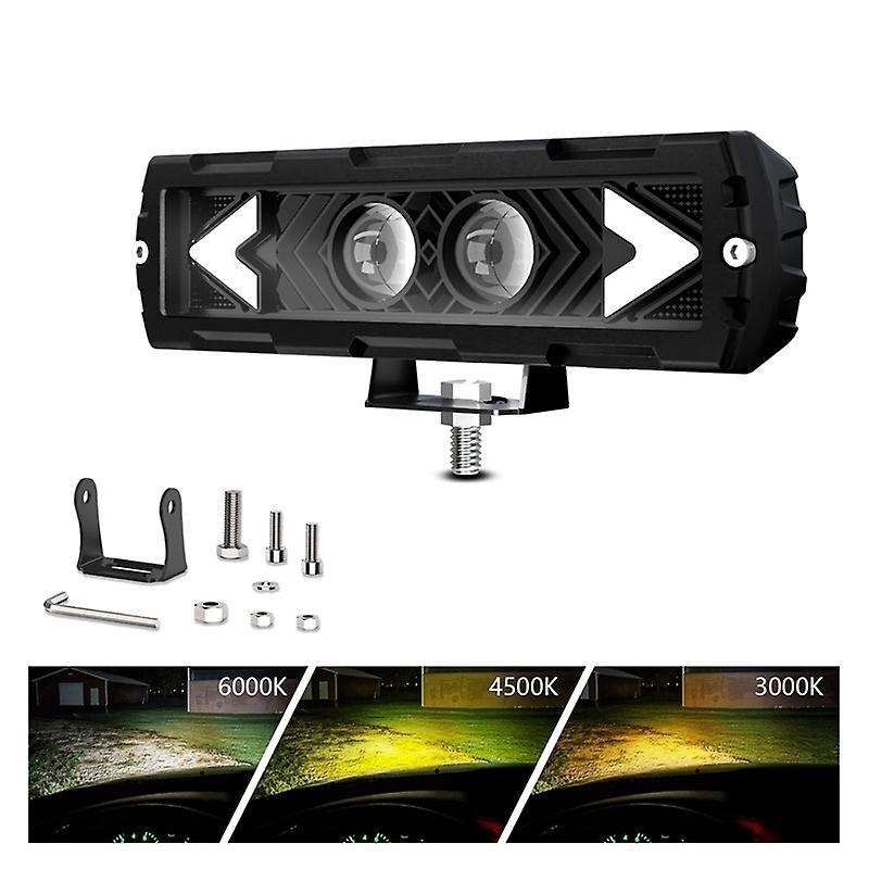 6 Inch Led Light Bar 120w Led Bar Offroad Work Light White Yellow Driving Light for Car Truck Atv S