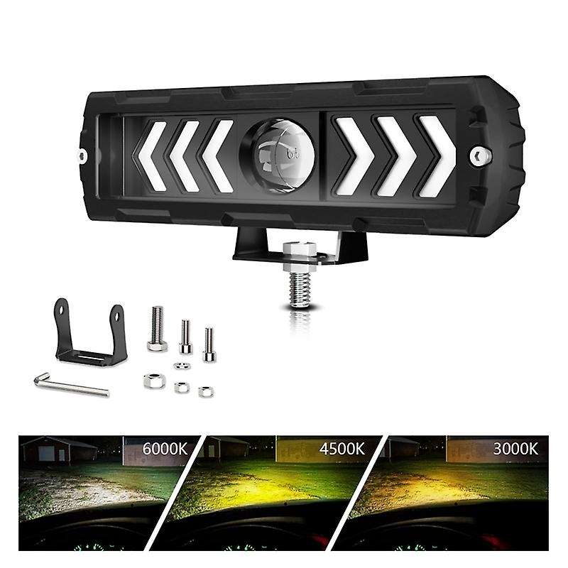 6 Inch Led Light Bar Offroad Driving Running Working Light Fog Lamps Spotlights for Truck Atv Suv U