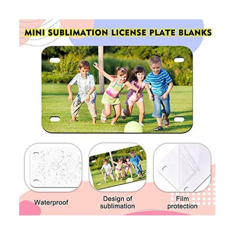 6 Inch X 3 Inch 10 Pack Sublimation License Plate Blanks,heat Thermal Transfer Diy Picture,aluminum
