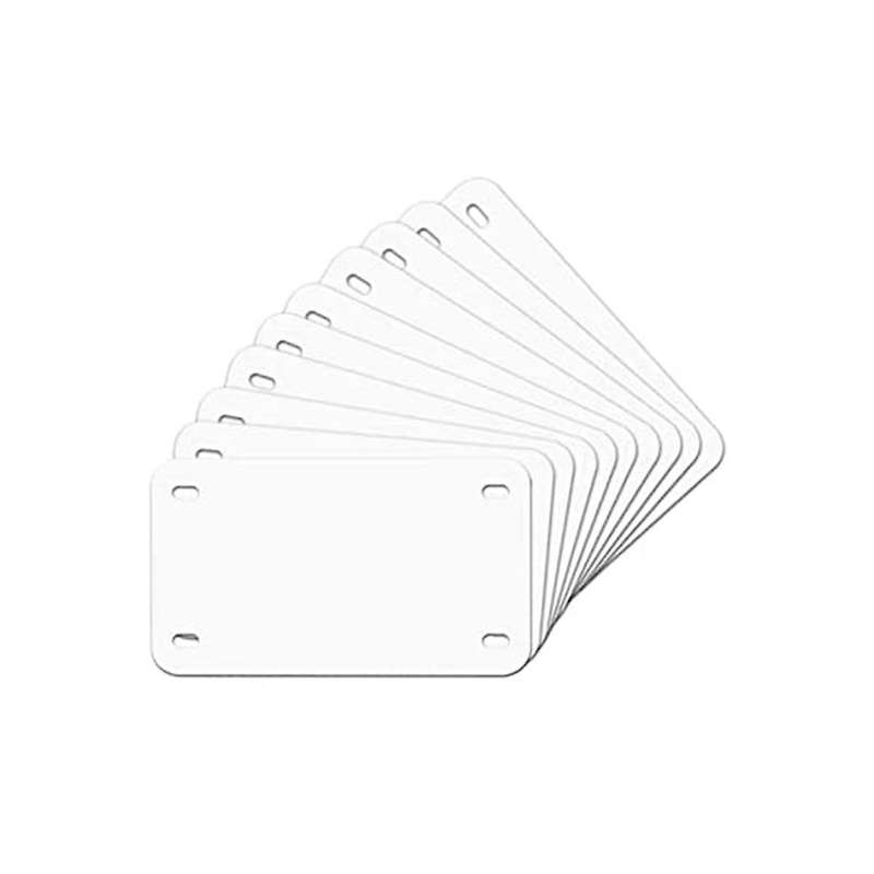 6 Inch X 3 Inch 10 Pack Sublimation License Plate Blanks,heat Thermal Transfer Diy Picture,aluminum