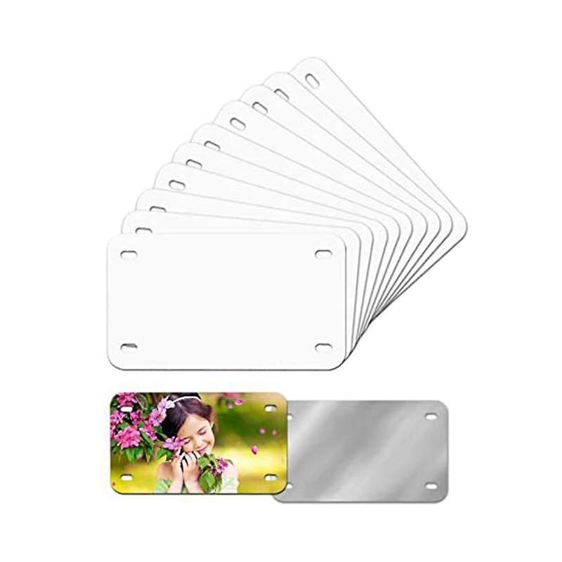 6 Inch X 3 Inch 10 Pack Sublimation License Plate Blanks,heat Thermal Transfer Diy Picture,aluminum
