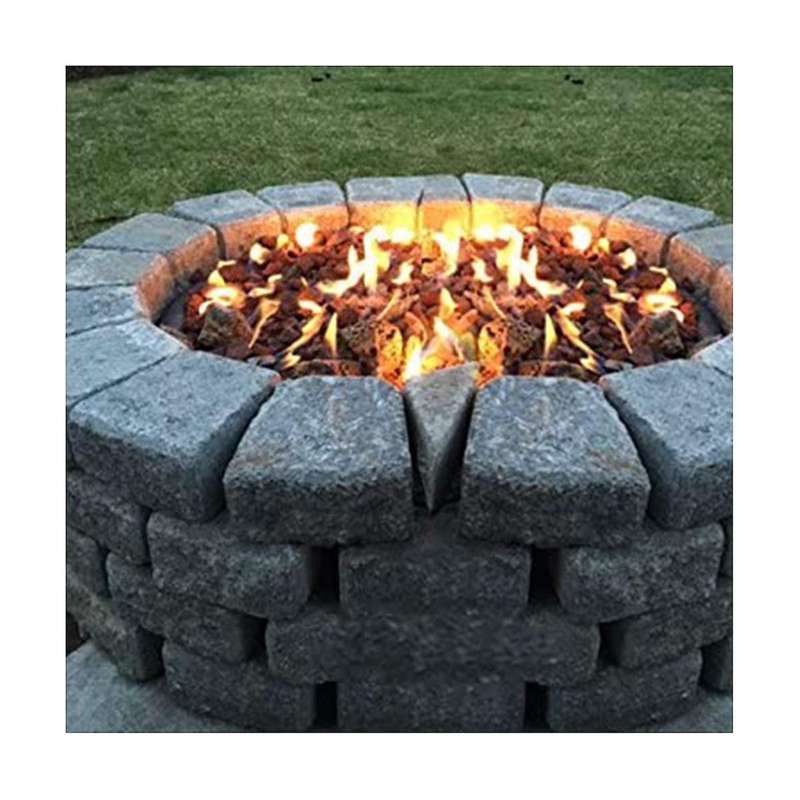6 Inch Round Fire Pit Burner Ring for Natural Gas & Propane Fire Pit Fireplace Fire Pit Burner For