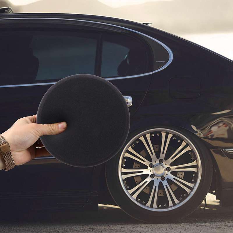 6 Inch/15Cm Car Polishing Waxing Pad Sponge M14 Wheel Tool Black
