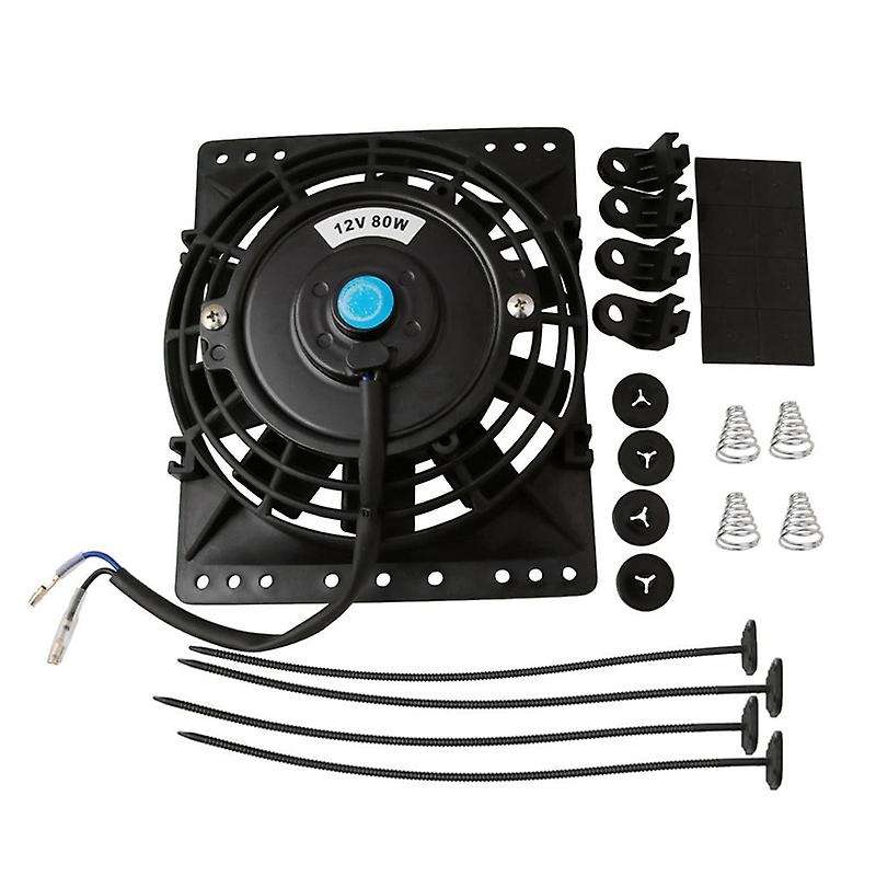 6 Inch Slim 650cfm Radiator Cooling Fans Universal Slim Pull 12v 80w Direct Replacement Electric Fa