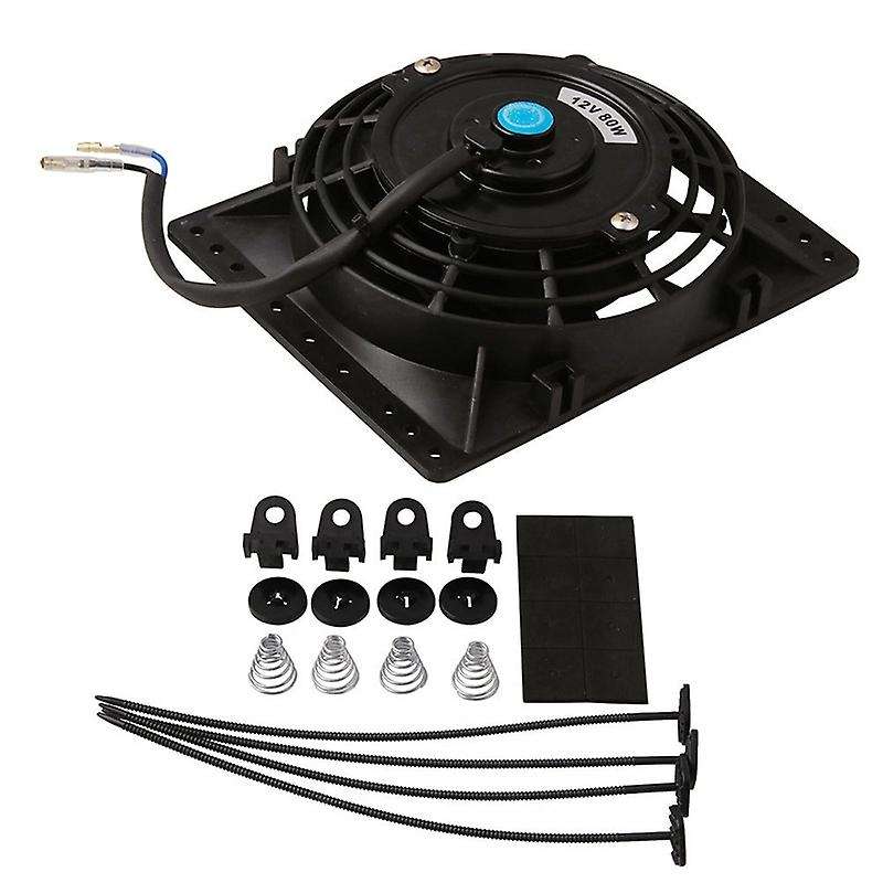 6 Inch Slim 650cfm Radiator Cooling Fans Universal Slim Pull 12v 80w Direct Replacement Electric Fa