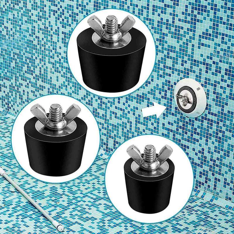 6 Pack 3 Size Pool Winterizing Plug for Swimming Pool Holes,expansion Plugs for Above Ground Pool S